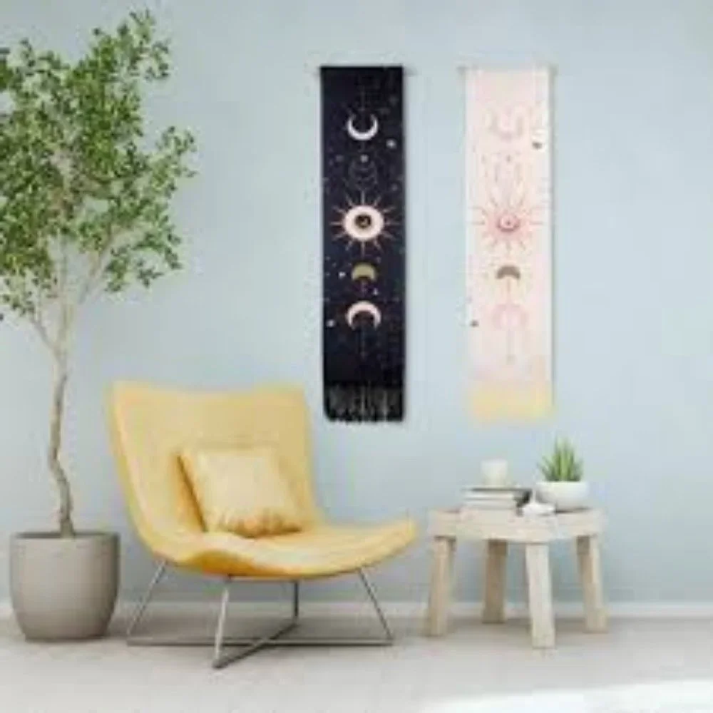 Moon Phase Wall Hanging with Fringe